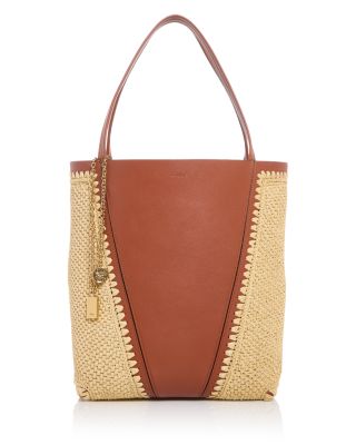 Medium Spin Raffia Tote Bag