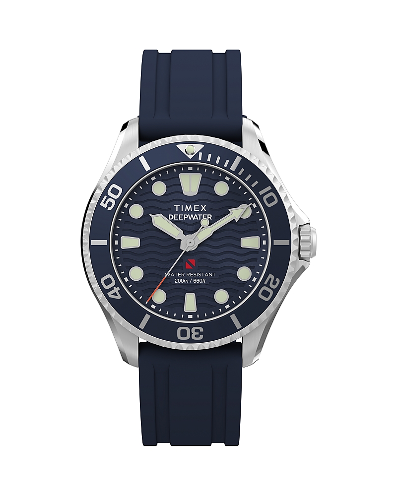 Timex Deepwater Meridian 200 Hnbr Rubber Strap Watch, 38mm