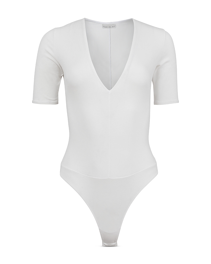 Fleur du Mal Deep Plunge Bodysuit