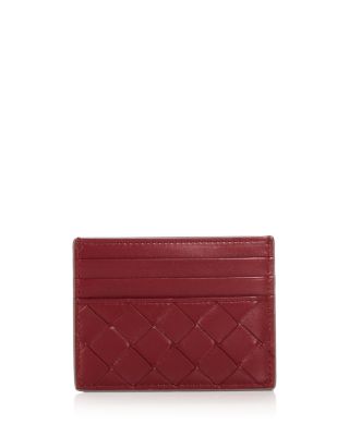 Intrecciato Leather Card Case