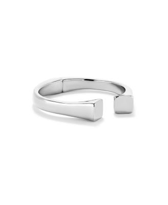 Rigid Sterling Plated Smooth Finish and Square Shape Bracelet
