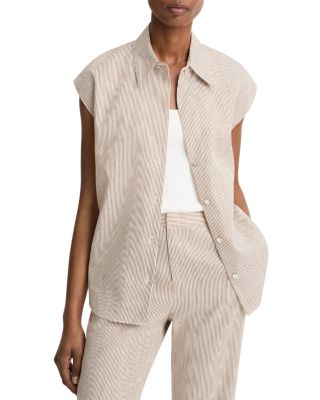 Ticking Stripe Linen Top