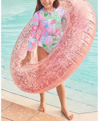 Girls' Denning Rashguard Swimsuit UPF 50+ - Little Kid, Big Kid