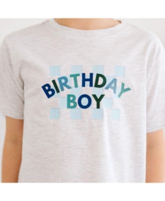 Boys' Birthday Boy Checker Short Sleeve T-Shirt - Little Kid, Big Kid