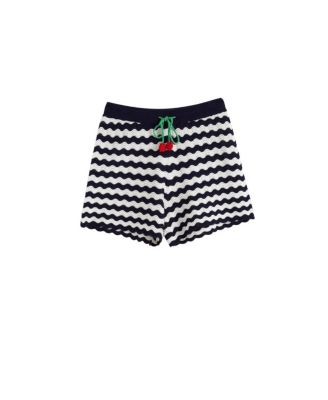 Women's Cotton Cherry Crochet Shorts