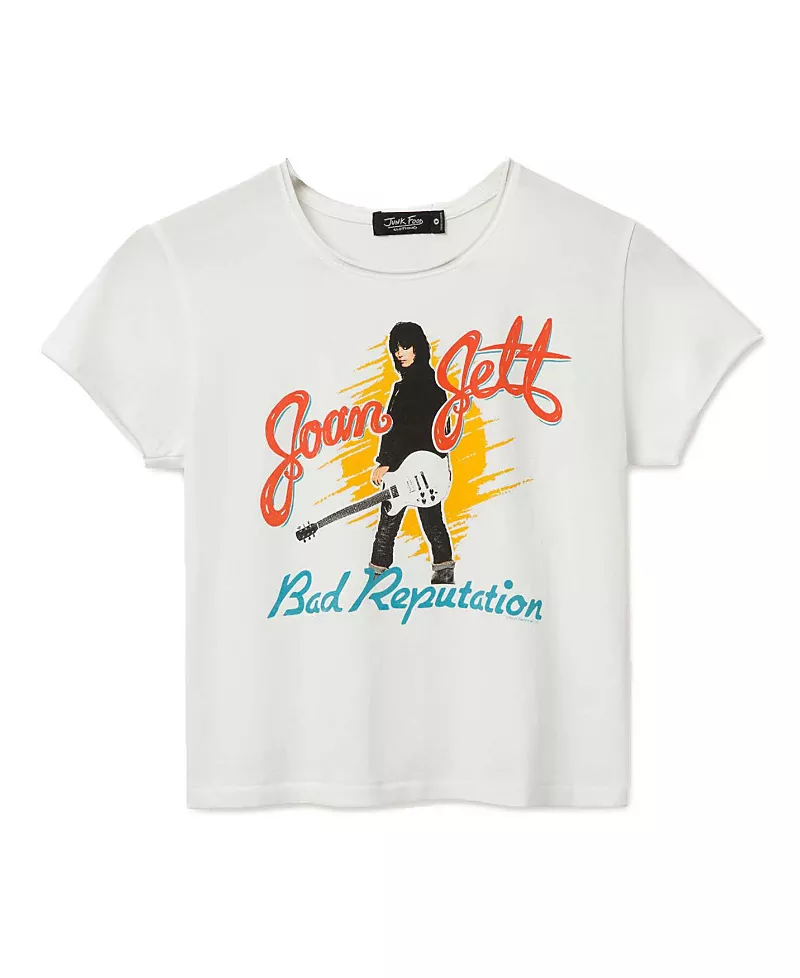 Junk Food Clothing Women's Joan Jett Bad Reputation Vintage Baby Tee