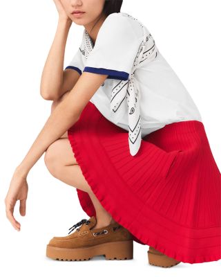 Compact Knit Short Skirt