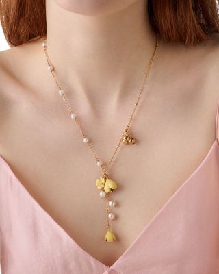 Golden Bloom Y Necklace, 16-19"  