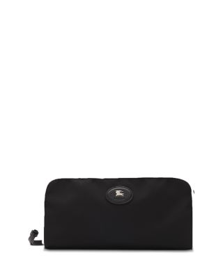 Large Check Trim Travel Pouch