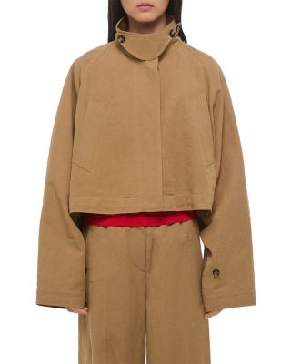 Cropped Sandw Trench Coat