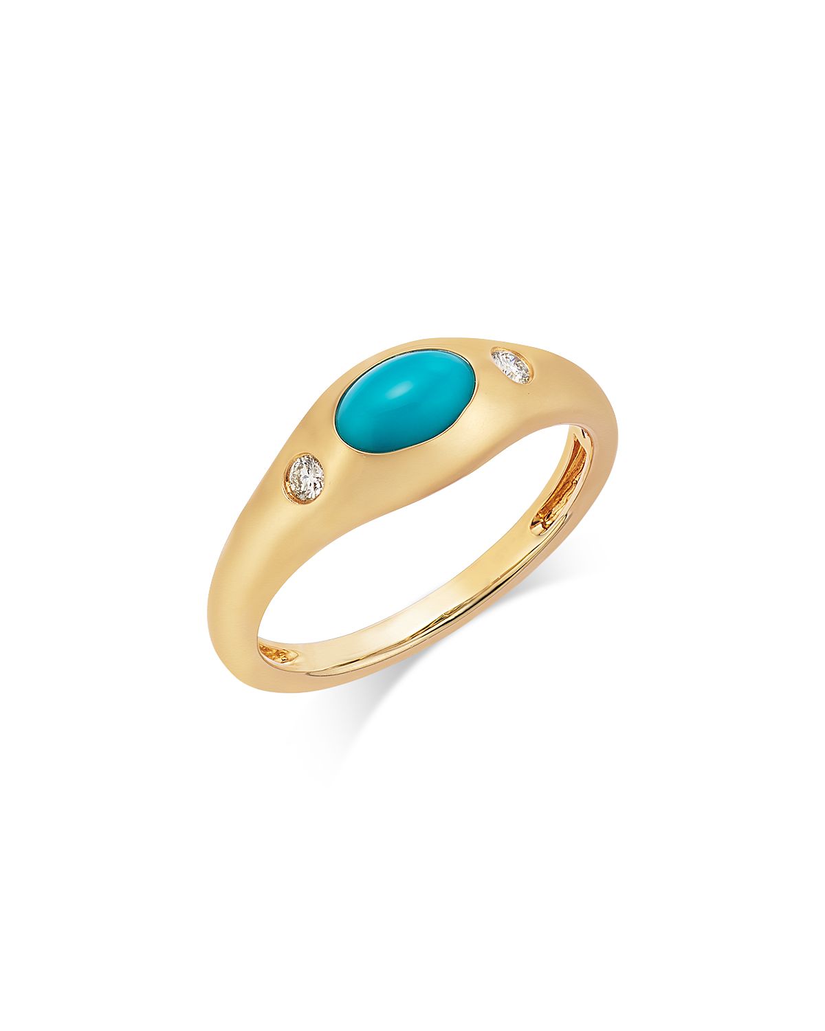 Bloomingdale's Fine Collection Gemstone & Diamond Pinky Ring