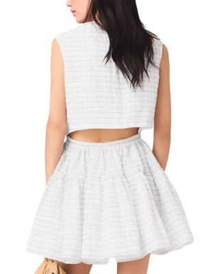 Short Flared Open Back Dress