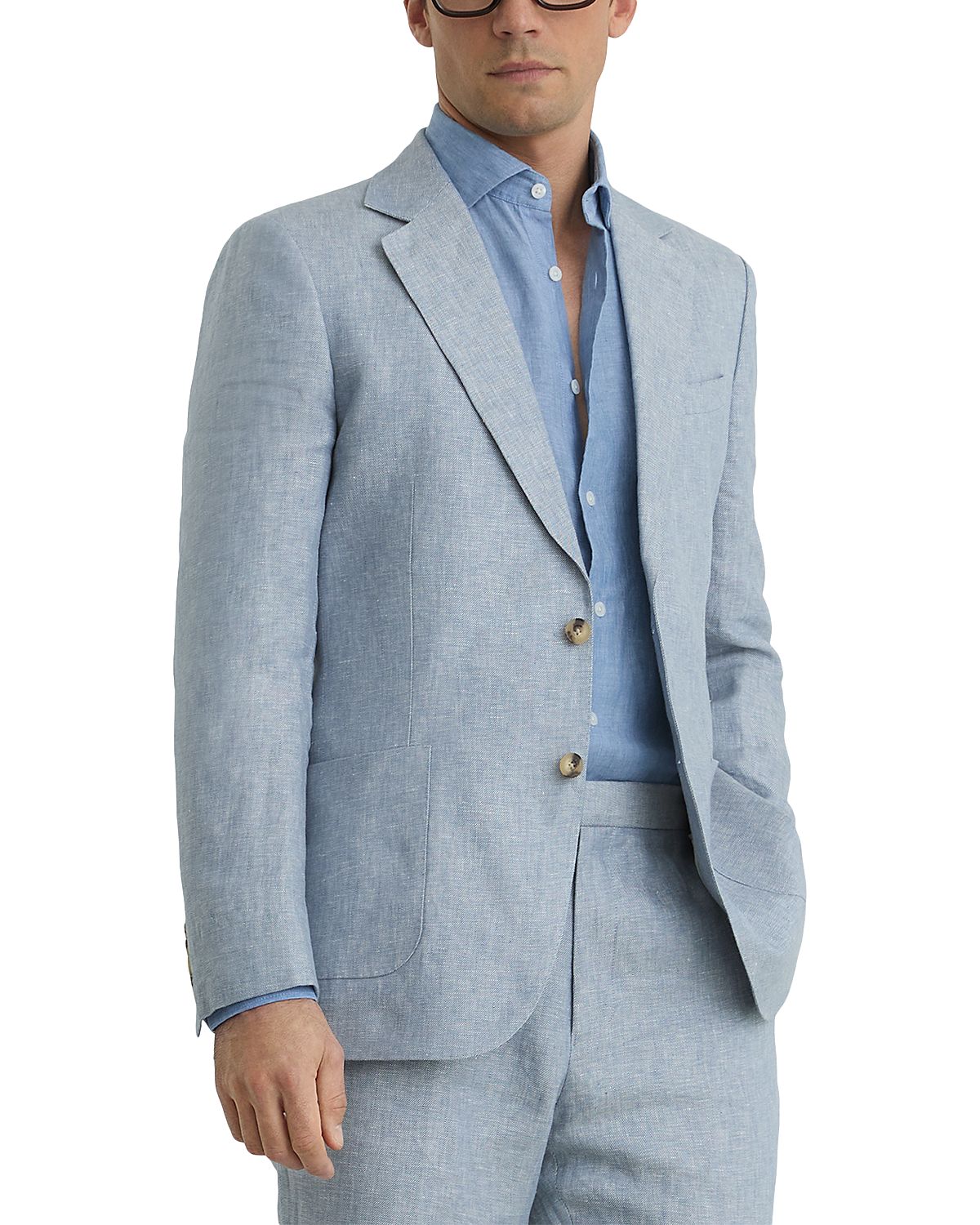 Reiss Tailored Fit Linen Twill Blazer
