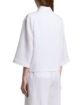 Boxy Leaf Collar Shirt