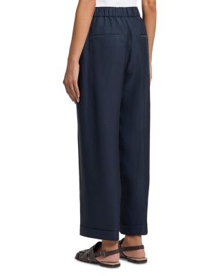Elastic Waist Palazzo Trousers