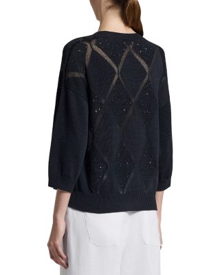 Cotton Paillette Sweater