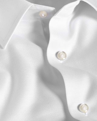 Trim Fit Stretch Twill Solid Dress Shirt