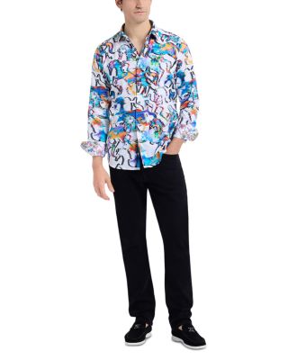 Mane Event Abstract Print Woven Shirt