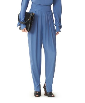  Draped Pants In Crepe De Chine