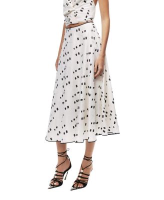  Printed Midi Skirt