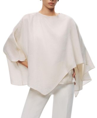  Fluid Cape Blouse