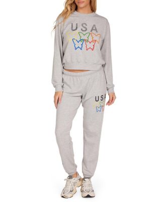  Spalding USA Butterflies Sweater