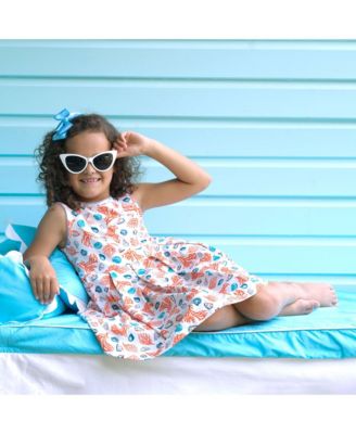  Girls' Coral Jersey Dress - Little Kid, Big Kid
