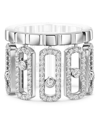 18K White Gold Move Iconica Diamond Statement Ring