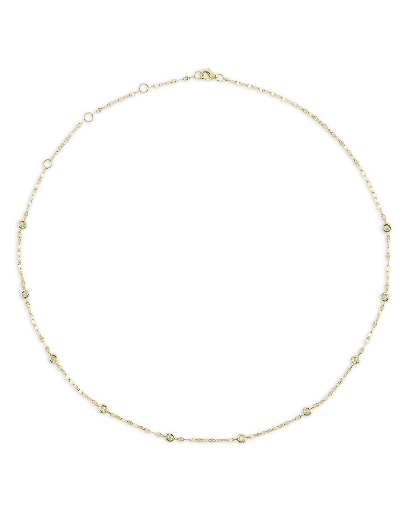 Moon & Meadow 14K Yellow Gold Diamonds by the Yard Chain Necklace, 18
