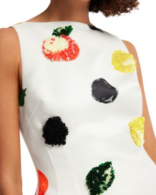 Ali Embellished Boat Neck Mini Dress