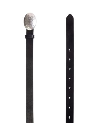 Women's Hammered Buckle Leather Belt