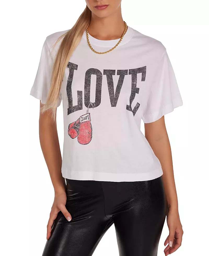 Lauren Moshi Rue Vintage Boxing Love Top