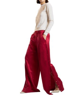 Wide Leg Snap Pants