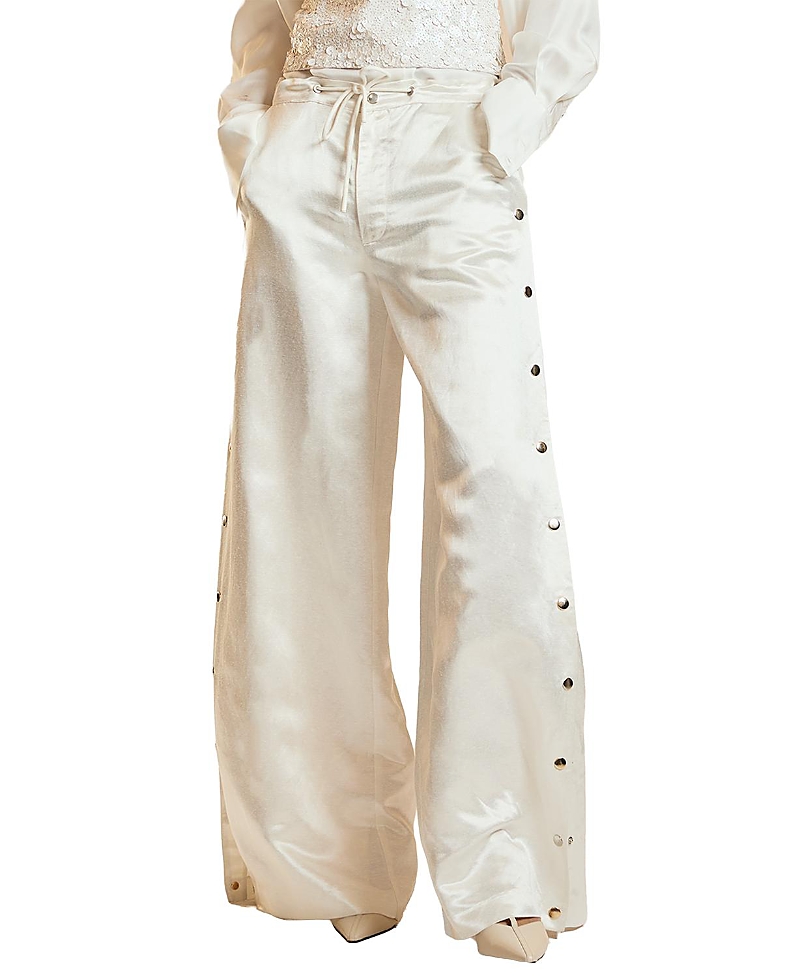 Cynthia Rowley Wide Leg Snap Pants