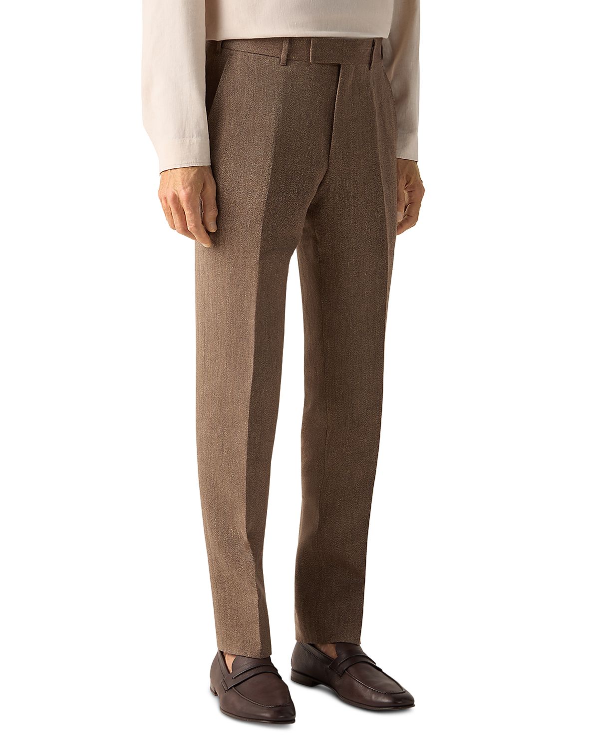Zegna Slim Fit Oasi Lino Pants
