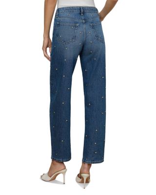 Bex High Rise Rodeo Studded Jeans in Solvang