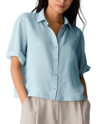 Classic Collar Linen Shirt