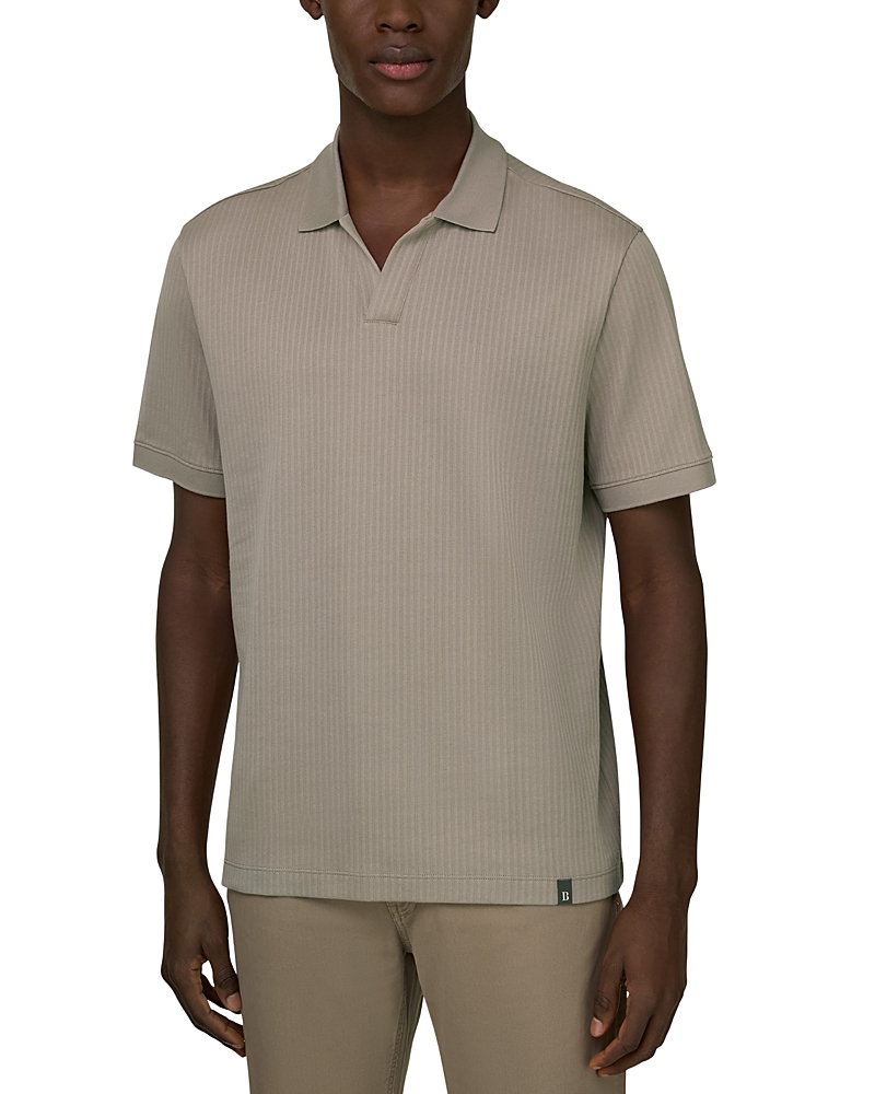 Boggi Milano Mini Jacquard Open Collar Shirt