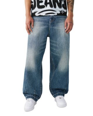 Danny Barrel Fit Big T Jeans in Shattered Medium Wash