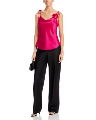 Trailing Flower Marta Silk Camisole Top