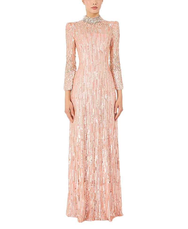 Jenny Packham Memphis Sequin-Embellished Maxi Dress