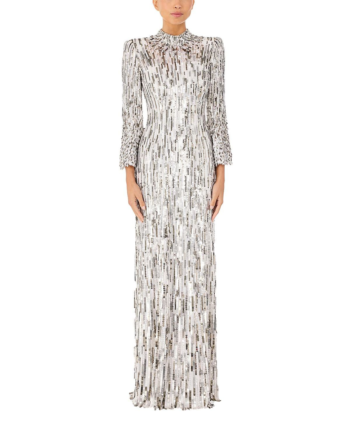 Jenny Packham Memphis Sequin-Embellished Maxi Dress