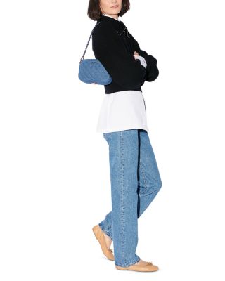 Crosby Mini Quilted Denim Crossbody Bag 