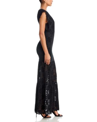 Lace Drop Waist Maxi Dress
