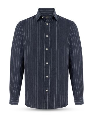 Regular Fit Stripe Linen Shirt