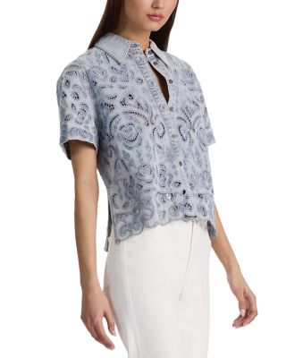 Lane Denim Eyelet Shirt