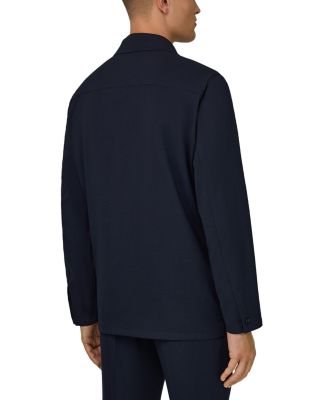 Regular Fit Seersucker Shirt Jacket