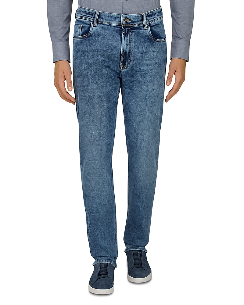 Boggi Milano Regular Fit Medium Blue Jeans