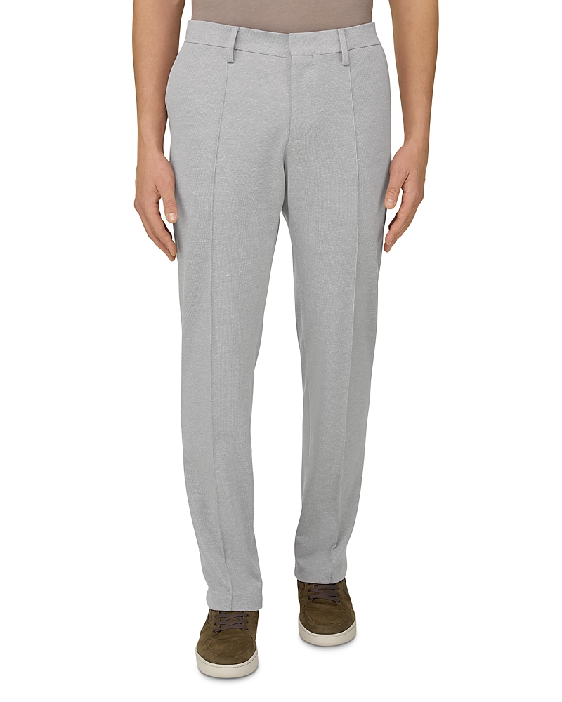 Boggi Milano Regular Fit Cotton Blend Jersey Trousers