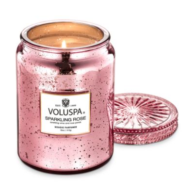 Sparkling Rose Large Candle